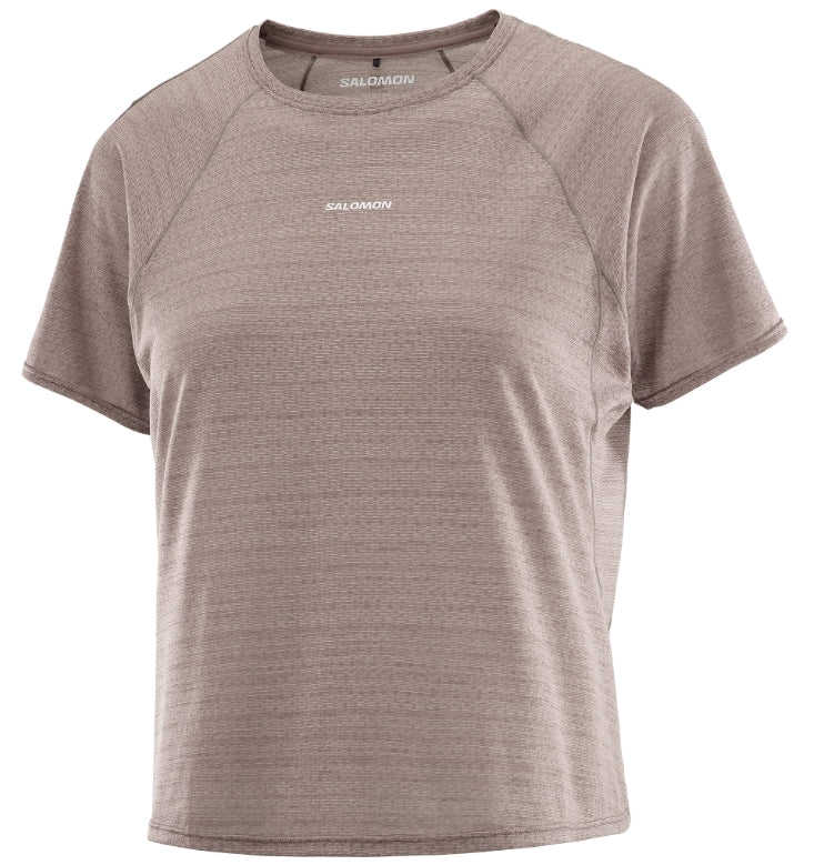Salomon Shakeout Air Cropped Short Sleeve Tee Women