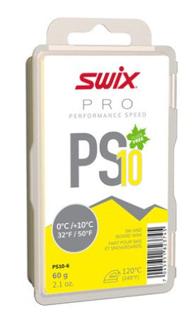 Swix PS10 Yellow, 0°C/+10°C, 60g