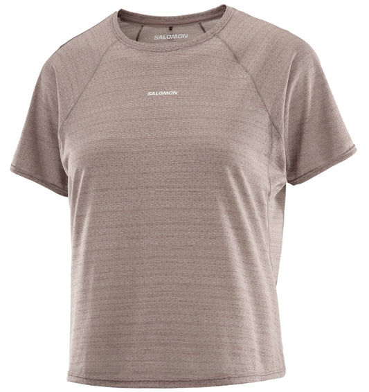 Salomon Shakeout Air Cropped Short Sleeve Tee Women
